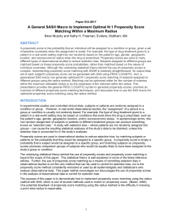A General SAS&reg; Macro to Implement Optimal N:1