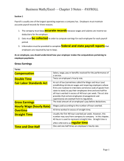 PAYROLL - Beavercreek City School District