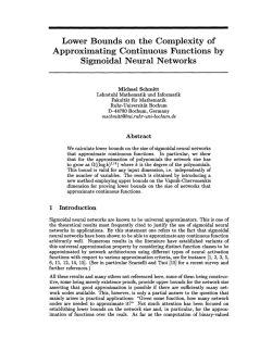 Lower Bounds on the Complexity of Approximating Continuous