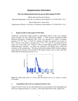 Supplementary Information The two