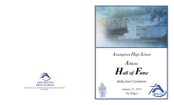 Hall of Fame - Assumption Catholic Schools