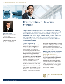 corporate wealth transfer strategy