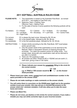 2011 - Softball Australia
