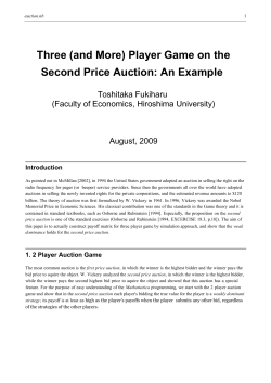 Three (and More) Player Game on the Second Price Auction: An