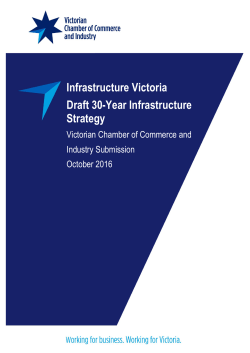 Infrastructure Victoria Draft 30-Year Infrastructure Strategy