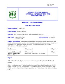 5306 - law enforcement staffing