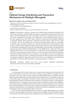 Optimal Energy Scheduling and Transaction Mechanism for