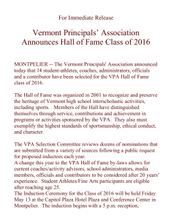 Student-Athlete - Vermont Principals` Association
