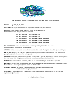 2017 SR Tourament App - Sky River Soccer Club