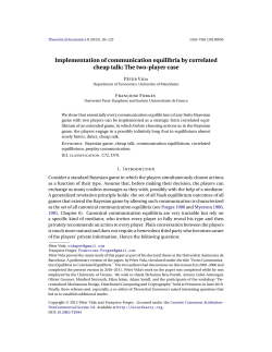 Implementation of communication equilibria by correlated cheap talk