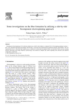 Some investigations on the fiber formation by utilizing a side-by