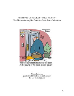 The Motivations of the Door-to
