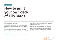 How to print your own deck of Flip Cards