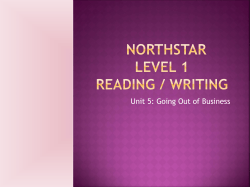 NorthStar Level 1 Reading / Writing