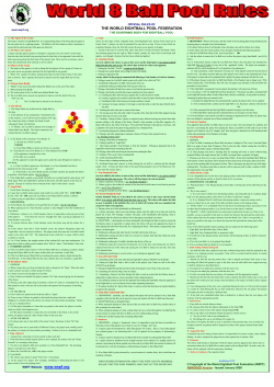 The World Eight-ball Pool Federation