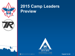 2015 Camp Leaders Preview