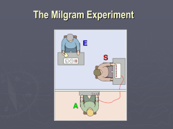 Milgram`s Experiment - hrsbstaff.ednet.ns.ca