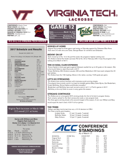 GAME 12 - Hokie Sports