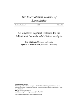 A Complete Graphical Criterion for the Adjustment
