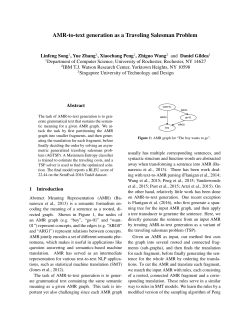 AMR-to-text generation as a Traveling Salesman