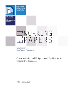 Characterization and Uniqueness of Equilibrium in