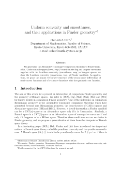 Uniform convexity and smoothness, and their applications in Finsler