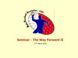 Seminar-Presentation - Malta Handball Association