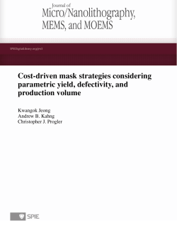 Cost-driven mask strategies considering