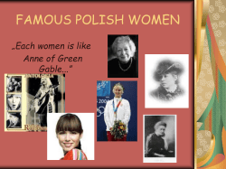 Polish famous women - CEIP San Juan Bautista