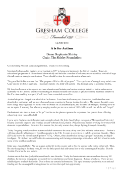 draft 3 - Gresham College