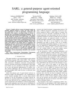 SARL: a general-purpose agent-oriented programming language