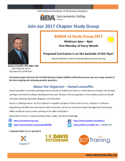 Study Group Schedule