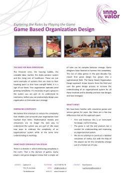 InnoValor_Flyer Game Based Organization Design_EN