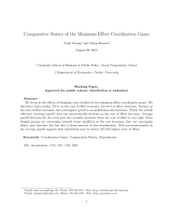 Comparative Statics of the Minimum-Effort
