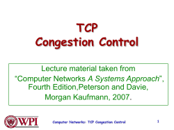 TCP Congestion Control