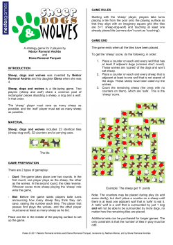 A strategy game for 2 players by N&eacute;stor Romeral