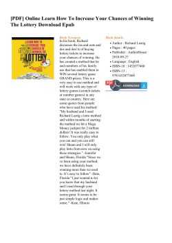 Online Learn How To Increase Your Chances of Winning The