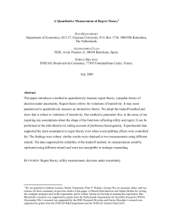 A Quantitative Measurement of Regret Theory