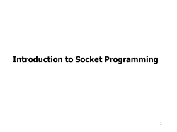 Introduction to Socket Programming