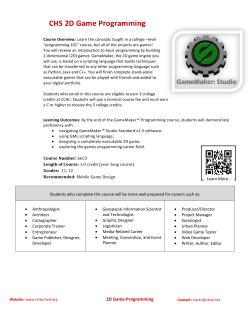 CHS 2D Game Programming