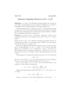 Riemann Mapping Theorem