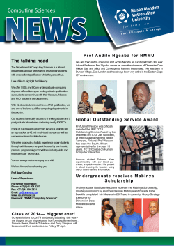 Department of Computing Sciences