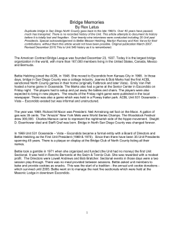 History - ACBL Unit 549