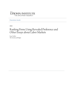 Ranking Firms Using Revealed Preference and
