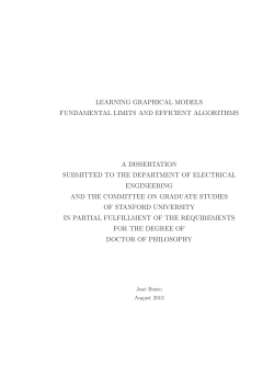 Learning graphical models, fundamental limits and efficient algorithms