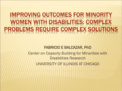 improving post-school outcomes for minorities with disabilities