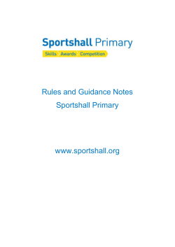 Sportshall Athletics Competition Rules