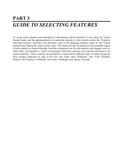 TCRP Report 46: The Transit Design Game Workbook (Part 3)
