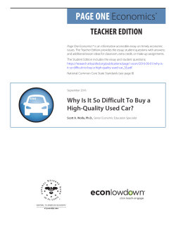 PAGE ONE Economics - Federal Reserve Bank of St. Louis