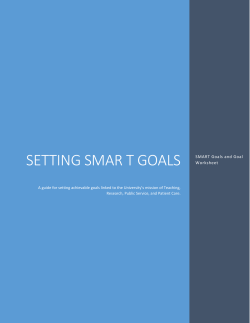 Setting Smart Goals